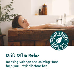 Kneipp Dream Away bath blue water evokes peaceful sleep ambience.