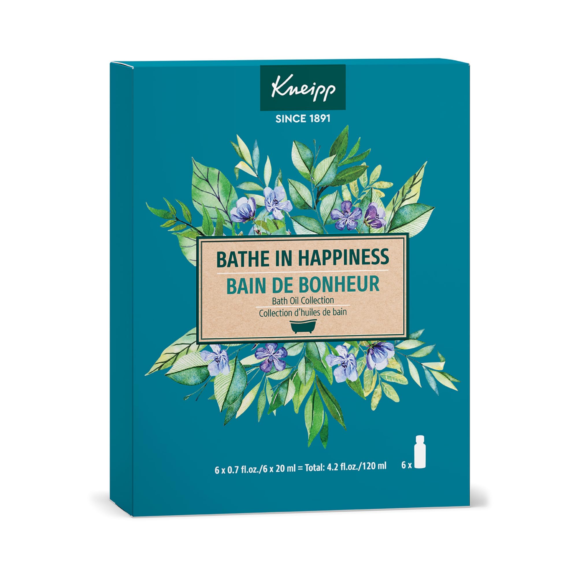 Kneipp Dream Away bath oil bottle pour for relaxing evening ritual.