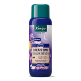 Kneipp Dream Time lavender-vanilla bubble bath bottle promotes calming mood before bed.