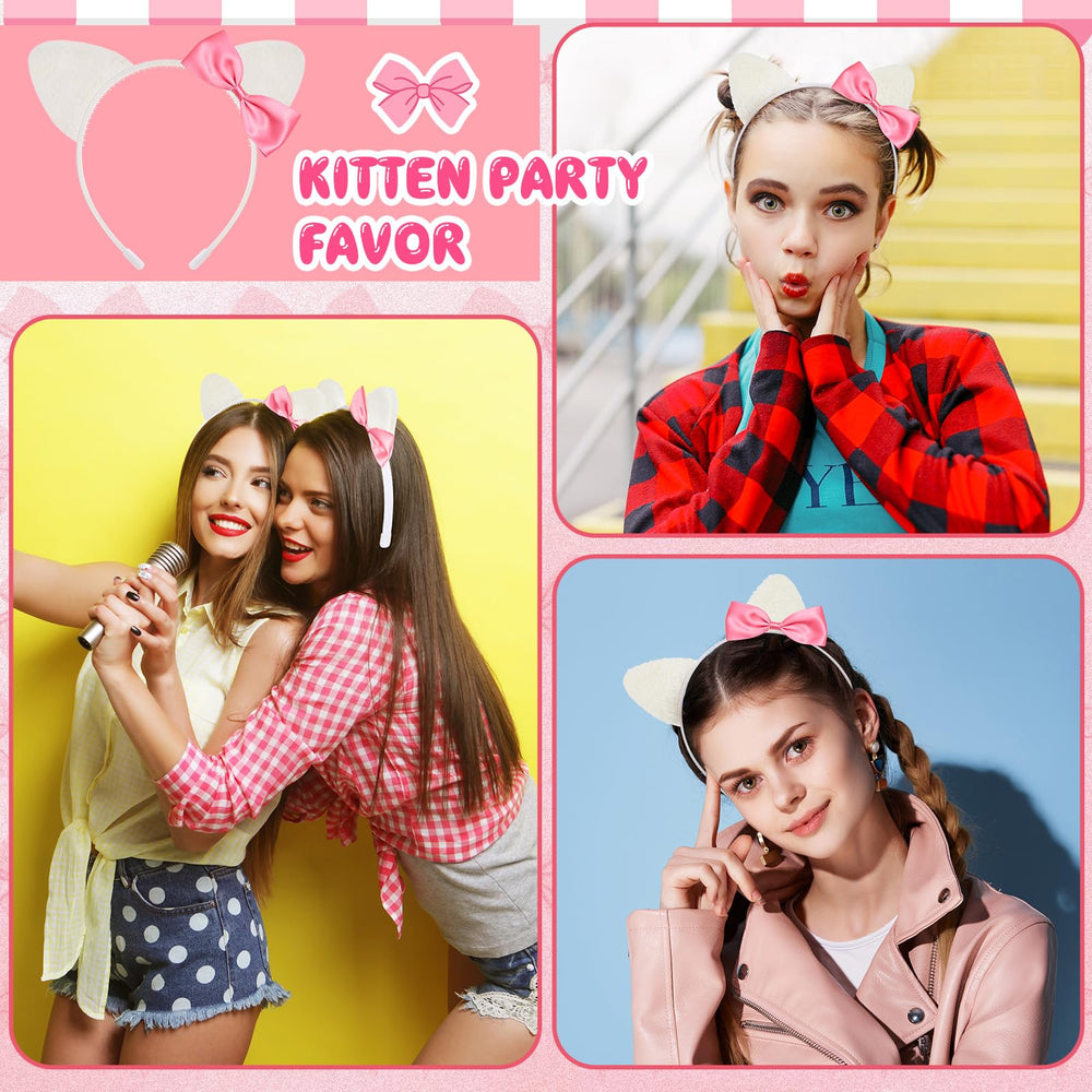 Knitgrip kitty cat ears headbands display set for photos and daily wear