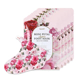Koelf Petitfee Rose Petal Satin Foot Mask pack for at-home spa hydration