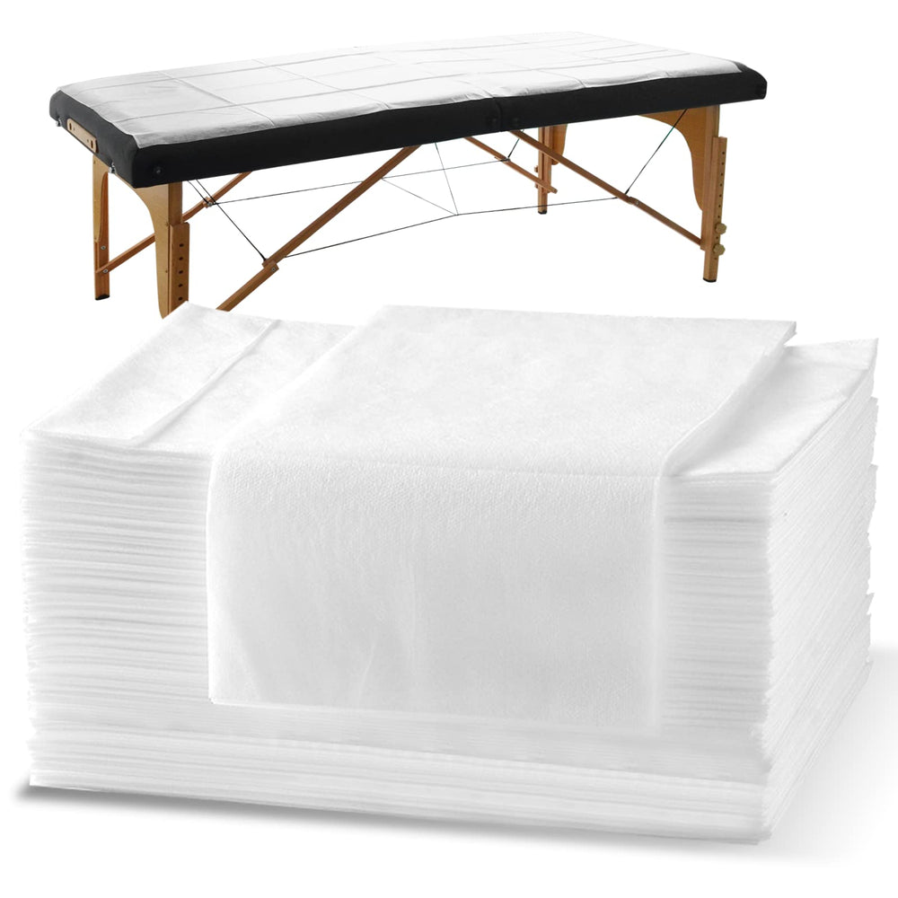 KOEPTHA spa bed sheets disposable in unfolded cover provide clean comfort for client sessions.