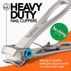 KOHM clippers close-up showing ultra-sharp blade for precise trims.
