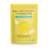 Kojic Turmeric Cleansing Pads close-up on skin showing pore cleansing and glow potential