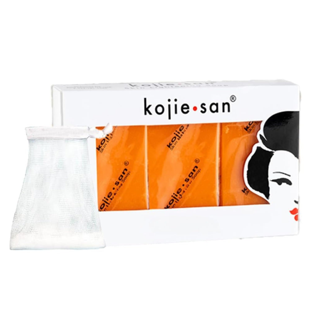 Kojie San Original Soap bar packaging signals authentic branding for daily use.
