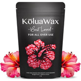 KoluaWax dragon fruit hibiscus beads ready for coarse hair waxing, 1lb refill