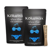 KoluaWax hard wax beads package for coarse hair delivers smooth at-home results.