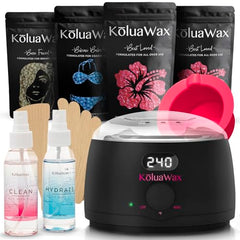 Koluawax premium waxing warmer with precise temperature display for safe at-home waxing