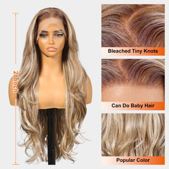 KOME Ash Blonde glueless fit demonstrates comfortable all-day wear.