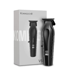 KOMINGDON beard trimmer front view highlights ergonomic grip for comfortable at-home grooming