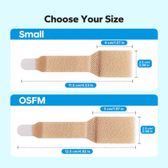 Komoko Hammer Toe Corrector in beige tone on foot for discreet toe alignment.