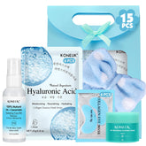 KONEUK 15-pack skincare set facial masks for at-home spa hydration.