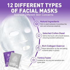 KONEUK 24 masks types close-up suggests deep hydration and gentle nourishment