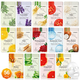 KONEUK 56-pack face masks package demonstrates a bulk skincare option for home use.