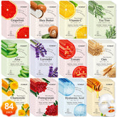 KONEUK 84-pack box display for bulk collagen masks and daily hydration.