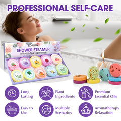 KONEUK shower steamers scents array showcases lemon, lavender, and more.