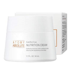Konipl Atomy Absolute CellActive Nutrition Cream bottle; nourishing, non-greasy skin finish.