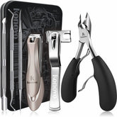 Konovo heavy-duty toenail clippers with sharp blade for thick nails.