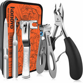 Konovo heavy-duty toenail clippers with a rubber grip for thick nails.