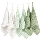 Konssy face cloths with soft muslin absorbent for gentle cleansing and makeup removal.