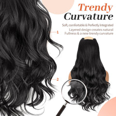 Kookastyle windproof BB clip detail reduces scalp tension.