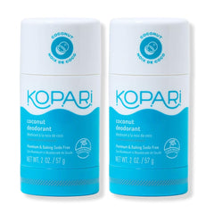Kopari aluminum-free coconut deodorant pack shot highlights clean, non-toxic protection for everyday freshness.