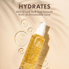 Kopari Golden Aura Oil glow on skin with a non-greasy, radiant finish.
