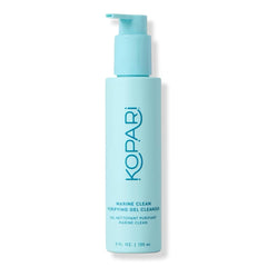 Kopari Marine Clean Purifying Gel Cleanser bottle front demonstrates a gentle, balanced cleanse.