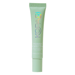 Kopari Niacinamide & Caffeine Eye Bright Cream tube closeup for brightening under-eye area.