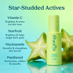 Kopari Star Bright jar open reveals rich Vitamin C moisturizer