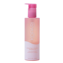 Kopari Sudsy Shower Oil bottle with rich foam for hydrating cleansing.