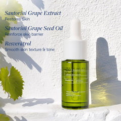 KORRES Grape Seed Oil texture close-up showing barrier support.