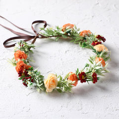 KorViSHOW floral crown hair-comfort-fit prevents slipping during events.