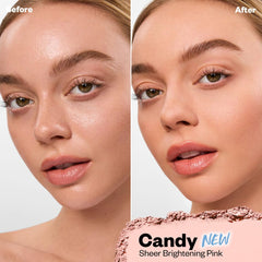 Kosas Cloud Set Candy swatch under-eye brightening for a natural, refreshed look.