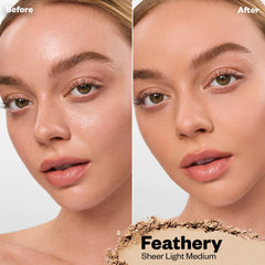 Kosas Cloud Set texture close-up displaying airy, sheer finish.