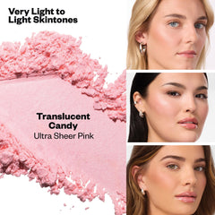 Kosas Cloud Set jar front displays translucent candy shade for many tones.