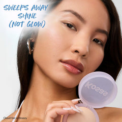 Kosas Cloud Set pressed texture close-up demonstrates airy, non-drying lightness.