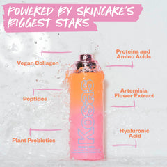 Kosas Plump and Juicy texture close-up demonstrates oil-free absorption
