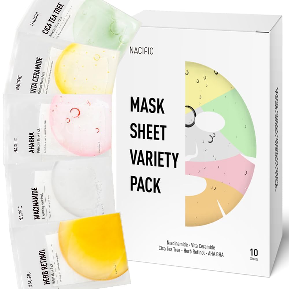KOSBEAUTY NACIFIC hydration sheet on face delivers deep moisture for dry skin