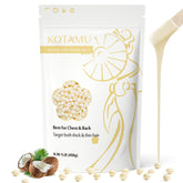 KOTAMU hard wax beads bag closeup showing premium formula for gentle hair removal.
