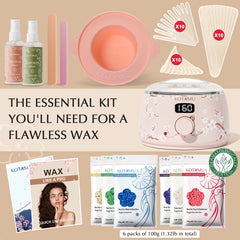 KOTAMU PTC heat technology keeps wax at ready warmth for smooth waxing sessions.