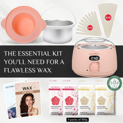 KOTAMU bikini wax setup highlights easy at-home Brazilian waxing options.