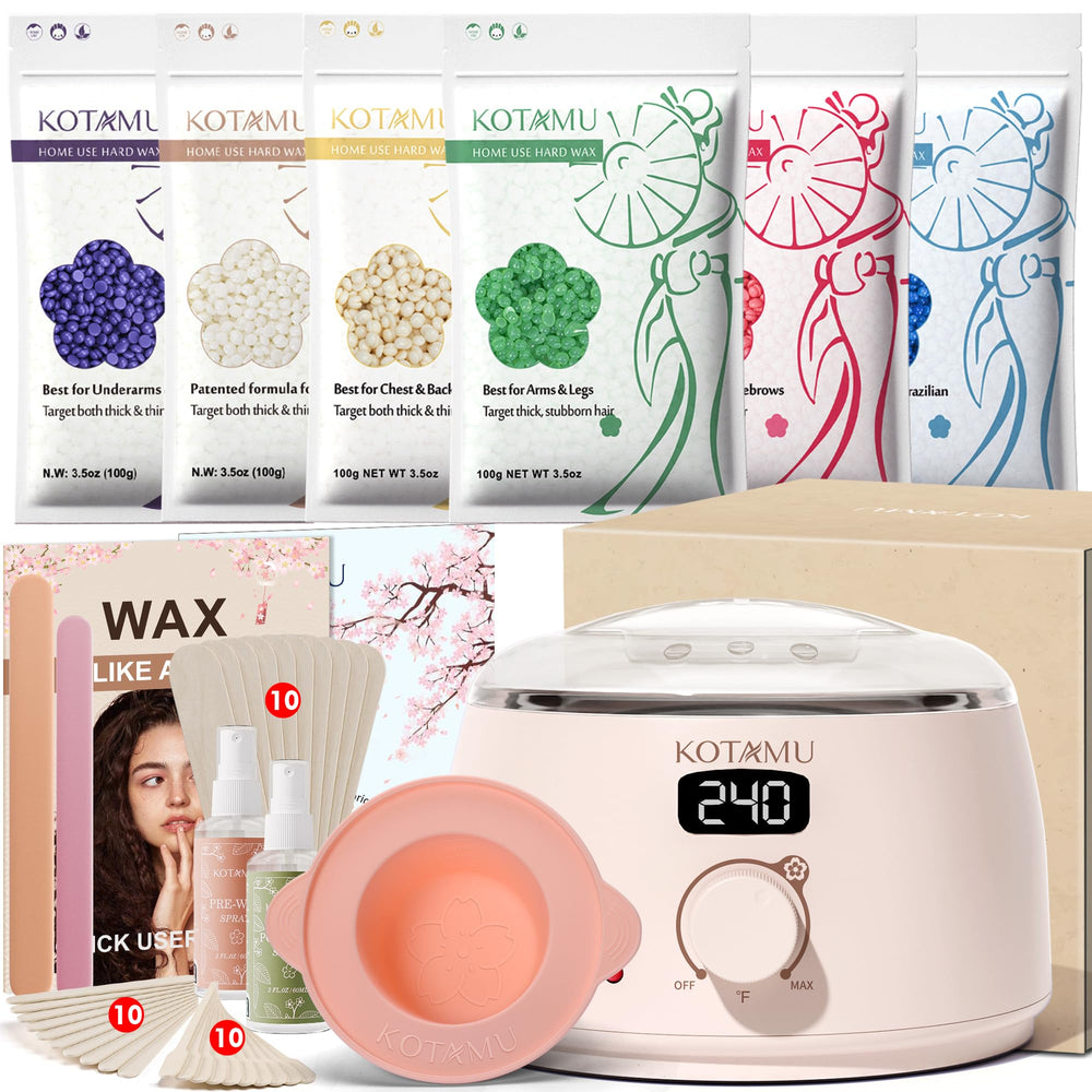 KOTAMU wax-warmer digital-heating-pot enables quick, at-home waxing sessions.