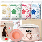 KOTAMU Waxing Kit digital wax warmer with precise temperature control for at-home salon results.
