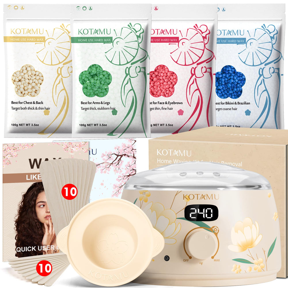 KOTAMU waxing kit front view with user-friendly controls for home use