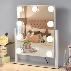 Kotdning vanity mirror with lights showing versatile makeup lighting options for day and night use