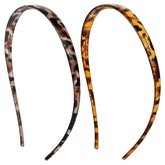 KOVOLITU leopard-print eyewear headband curves for glasses-friendly comfort.
