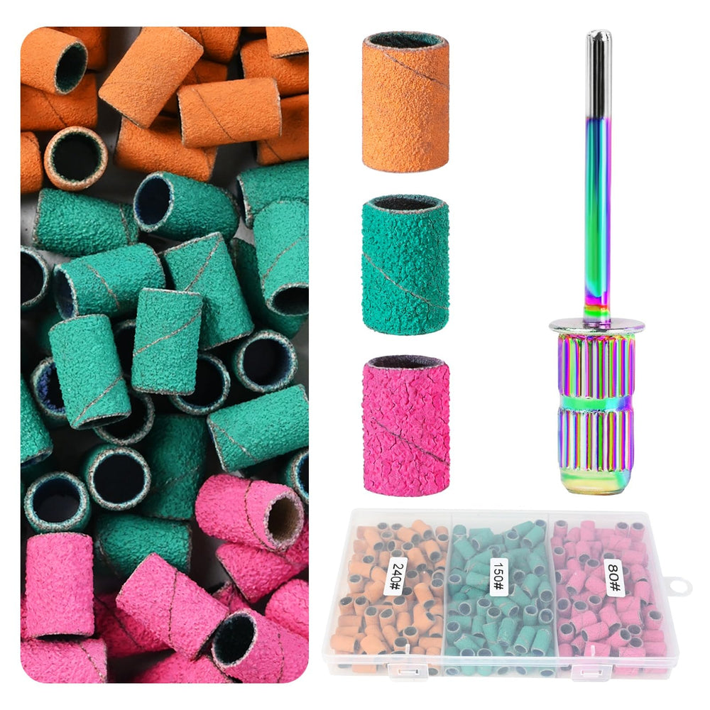 Koyopepi sanding bands 210pcs collection for efficient nail shaping and buffing.
