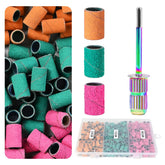 Koyopepi sanding bands 210pcs collection for efficient nail shaping and buffing.