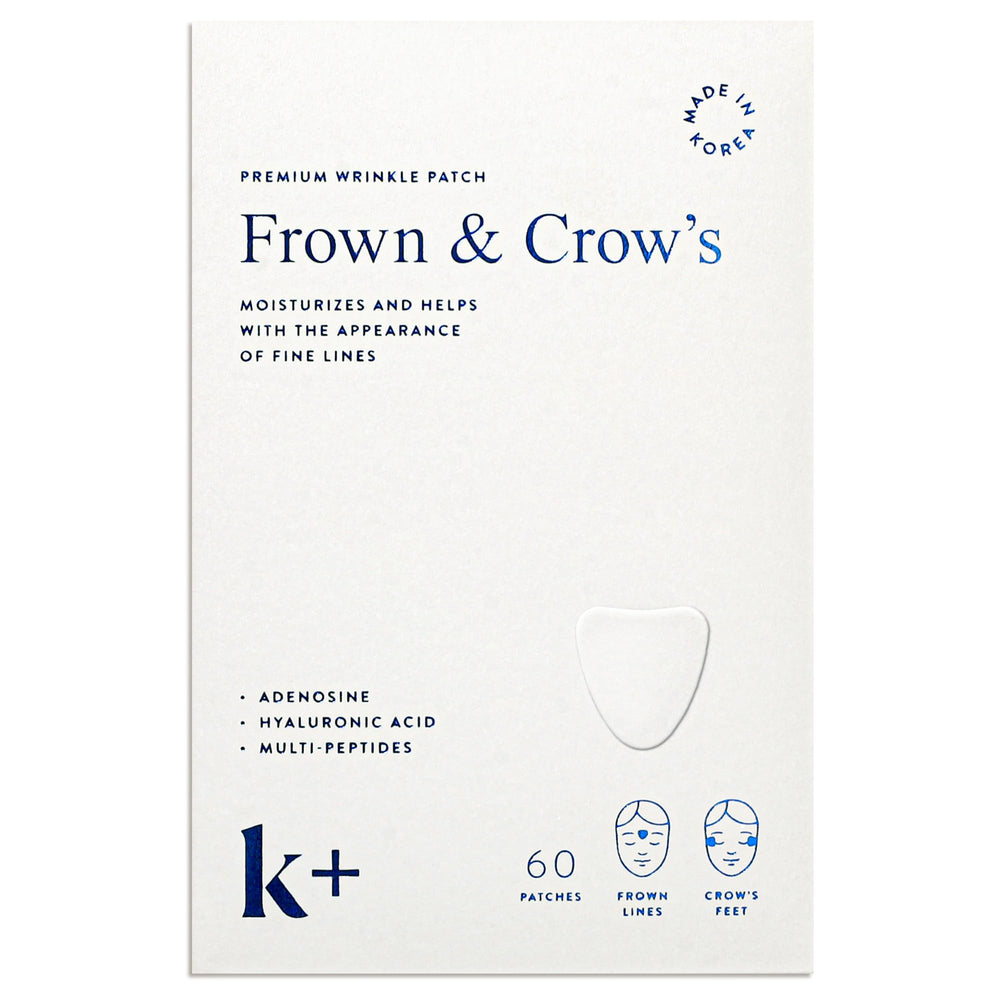 KPLUS forehead patch delivers overnight smoothing for wrinkle visibility reduction.